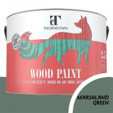 Thorndown Wood Paint 2.5 Litres - Marshlands Green - Pot shot