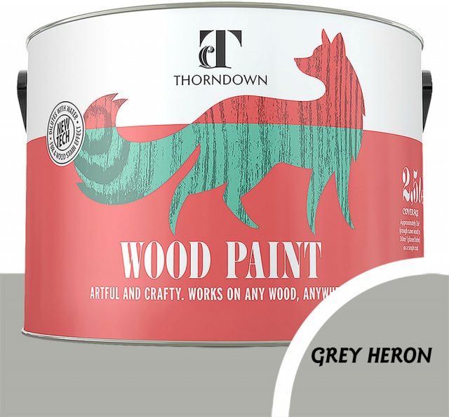 Thorndown Wood Paint 2.5 Litres - Grey Heron - Pot shot