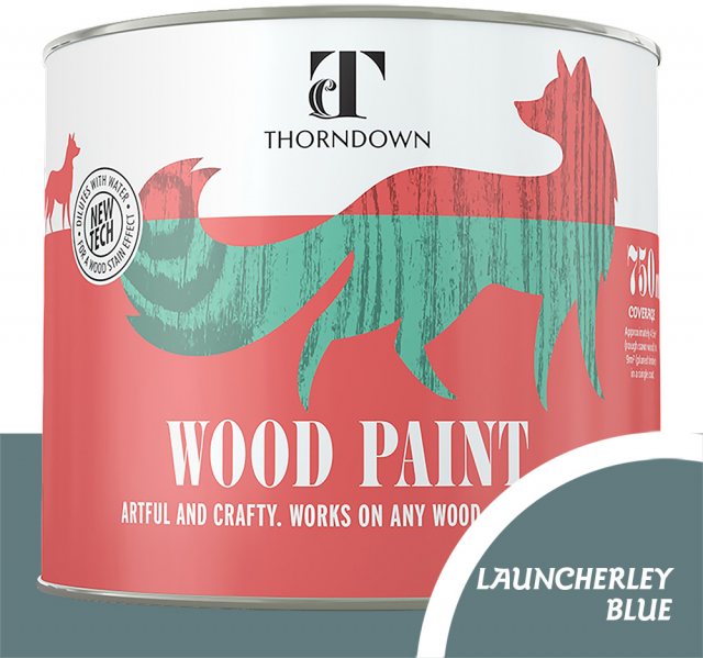 Thorndown Wood Paint 750ml - Launcherly Blue - Pot shot